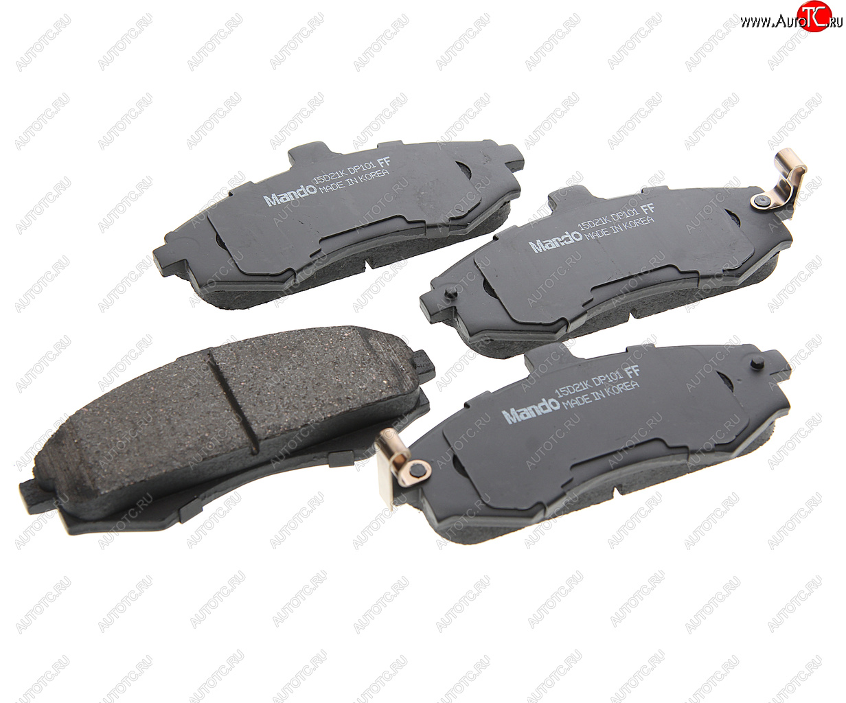 899 р. Колодки тормозные передние (4шт.) MANDO Hyundai Matrix 1 FC 2-ой рестайлинг (2008-2010)  с доставкой в г. Майкоп