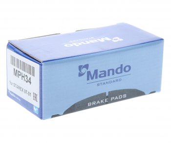 1 839 р. Колодки тормозные HYUNDAI Santa Fe (06-),H-1 KIA Sorento (06-) задние (4шт.) MANDO MANDO mph34 MANDO mph34  с доставкой в г. Майкоп. Увеличить фотографию 2