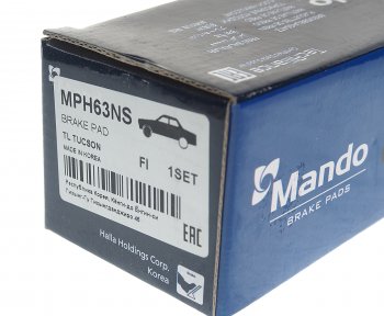2 249 р. Колодки тормозные HYUNDAI Tucson (16-) передние (4шт.) MANDO MANDO mph63ns MANDO mph63ns  с доставкой в г. Майкоп. Увеличить фотографию 3