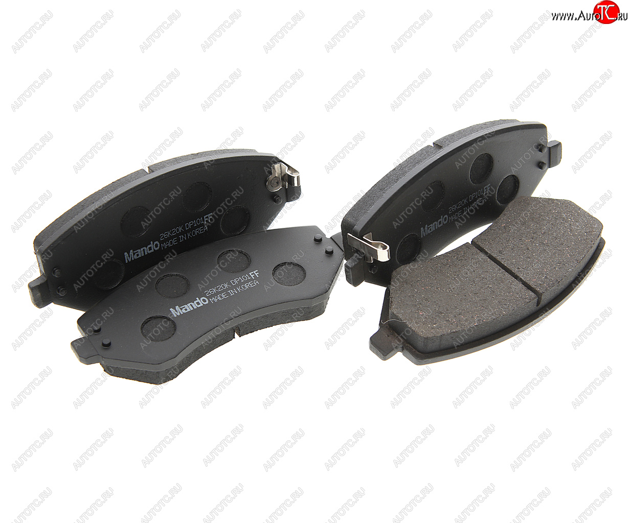 2 499 р. Колодки тормозные CHRYSLER Voyager 3 JEEP Cherokee KJ передние (4шт.) MANDO MANDO mpj01  с доставкой в г. Майкоп