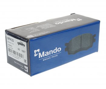 1 439 р. Колодки тормозные передние без отверстий (4шт.) MANDO KIA Ceed 1 ED дорестайлинг, хэтчбэк 5 дв. (2006-2010)  с доставкой в г. Майкоп. Увеличить фотографию 2