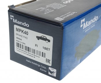1 999 р. Колодки тормозные передние R15 (4шт.) MANDO KIA Venga дорестайлинг (2009-2015)  с доставкой в г. Майкоп. Увеличить фотографию 2