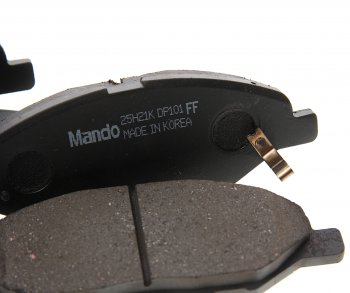 2 459 р. Колодки тормозные передние (4шт.) MANDO Nissan March 3 K12 хэтчбэк 5 дв. правый руль 1-ый рестайлинг (2005-2007)  с доставкой в г. Майкоп. Увеличить фотографию 2