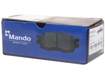 1 199 р. Колодки тормозные передние (4шт.) MANDO Honda City GD дорестайлинг (2002-2005)  с доставкой в г. Майкоп. Увеличить фотографию 2