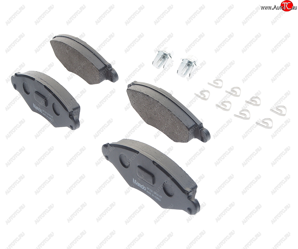 1 489 р. Колодки тормозные передние (4шт.) MANDO Peugeot 206 хэтчбэк 3 дв. 2AC дорестайлинг (1998-2003)  с доставкой в г. Майкоп