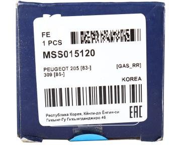 3 399 р. Амортизатор PEUGEOT 309 (85-) задний левыйправый газовый MANDO MANDO mss015120  с доставкой в г. Майкоп. Увеличить фотографию 3