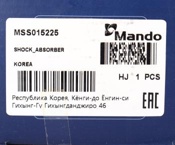 2 679 р. Амортизатор TOYOTA Land Cruiser (98-07) передний левыйправый газовый MANDO MANDO mss015225  с доставкой в г. Майкоп. Увеличить фотографию 4
