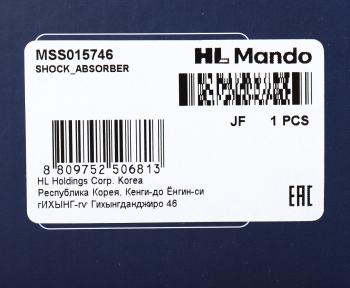 3 699 р. Амортизатор SUZUKI Liana (01-08) передний правый газовый MANDO MANDO mss015746  с доставкой в г. Майкоп. Увеличить фотографию 4
