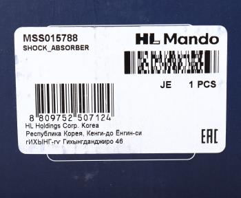 4 089 р. Амортизатор RENAULT Twingo (96-) передний левый газовый MANDO MANDO mss015788  с доставкой в г. Майкоп. Увеличить фотографию 3