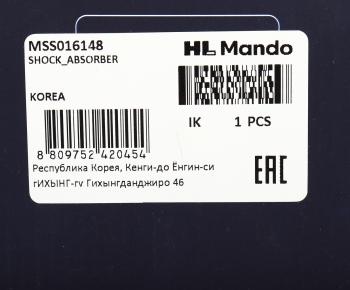 4 389 р. Амортизатор HONDA Civic 5D (06-) передний левый газовый MANDO MANDO mss016148  с доставкой в г. Майкоп. Увеличить фотографию 4