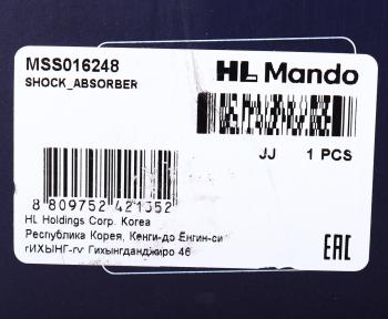 7 749 р. Амортизатор HONDA CR-V (05-) передний левый газовый MANDO MANDO mss016248 MANDO mss016248  с доставкой в г. Майкоп. Увеличить фотографию 3