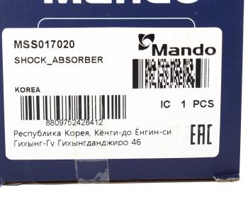2 899 р. Амортизатор RENAULT Clio Grandtour (08-) задний левыйправый газовый MANDO MANDO mss017020  с доставкой в г. Майкоп. Увеличить фотографию 3
