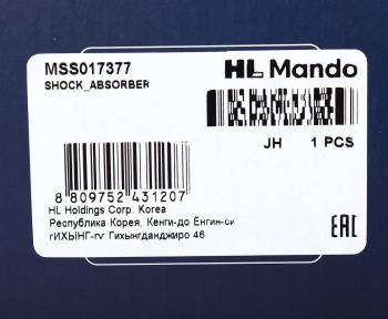 3 899 р. Амортизатор RENAULT Megane (03-09) передний левыйправый газовый MANDO MANDO mss017377  с доставкой в г. Майкоп. Увеличить фотографию 3
