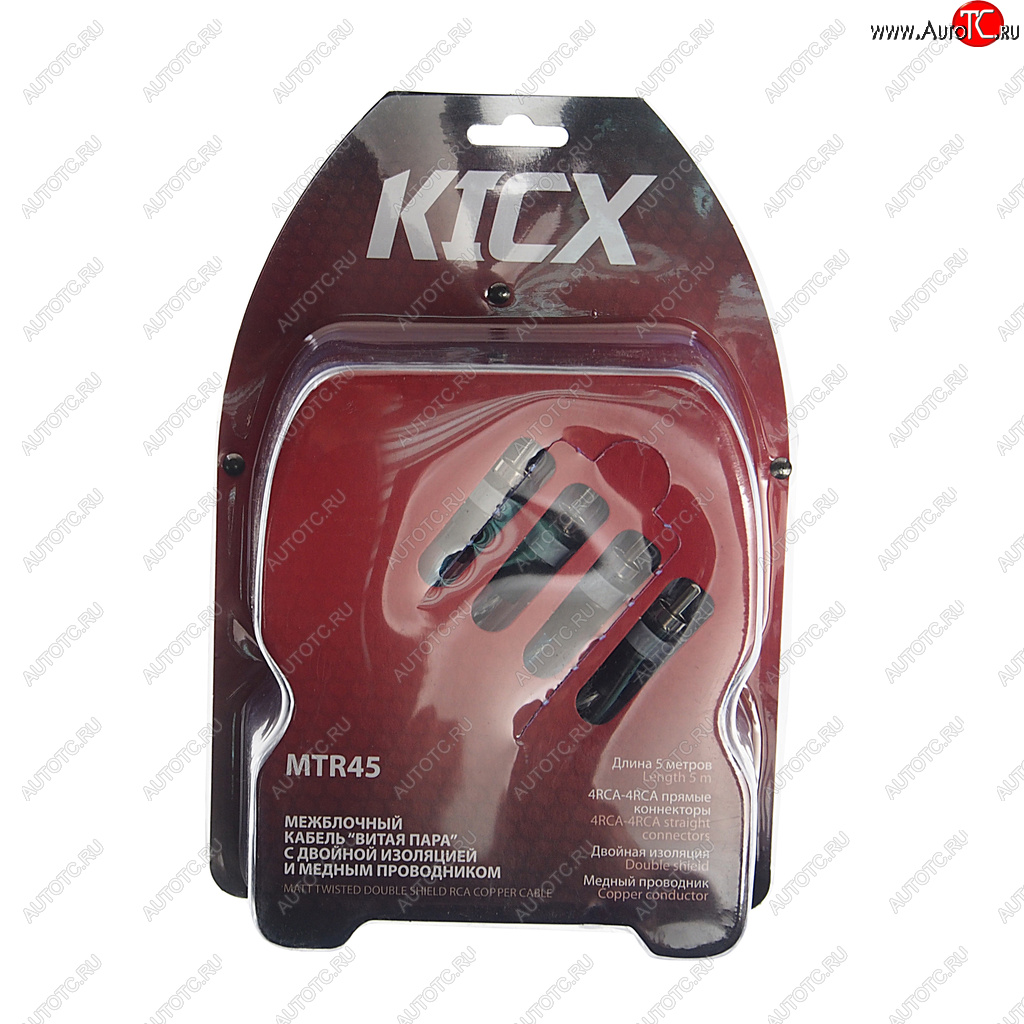 1 789 р. Кабель RCA 4х4 5м KICX KICX mtr 45  с доставкой в г. Майкоп