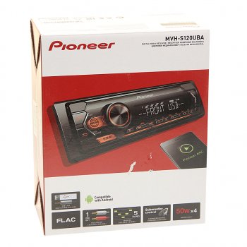 8 499 р. Магнитола автомобильная 1DIN PIONEER PIONEER mvh-s120uba  с доставкой в г. Майкоп. Увеличить фотографию 4