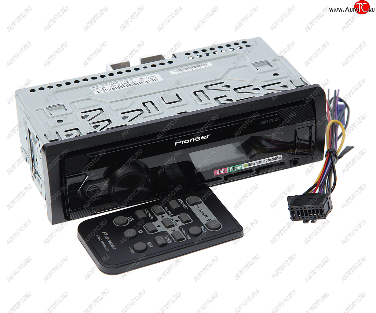 10 249 р. Магнитола автомобильная 1DIN PIONEER PIONEER mvh-s125ui  с доставкой в г. Майкоп