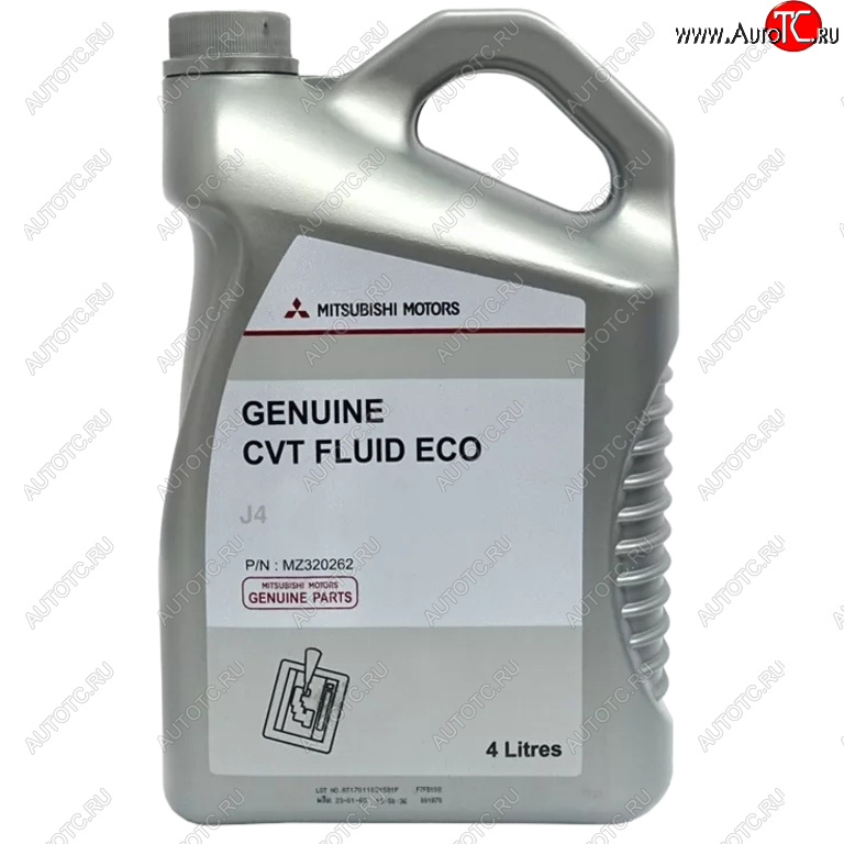 9 649 р. Масло трансмиссионное MITSUBISHI CVT Fluid Eco J4 4л OE MITSUBISHI mz320262  с доставкой в г. Майкоп