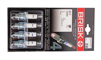 949 р. Свеча зажигания ГАЗ-2410 BRISK N17 комплект BRISK n17  с доставкой в г. Майкоп. Увеличить фотографию 1