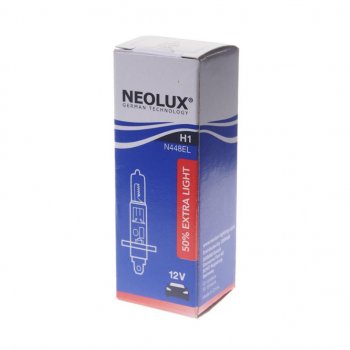 156 р. Лампа 12V H1 55W P14.5s +50% 3200K 1550лм Extra Light NEOLUX NEOLUX n448el  с доставкой в г. Майкоп. Увеличить фотографию 2
