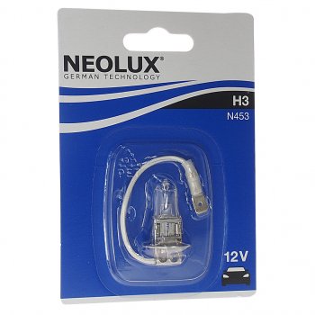 191 р. Лампа 12V H3 55W PK22s 3200K 1450лм блистер (1шт.) Standard NEOLUX NEOLUX n453-01b  с доставкой в г. Майкоп. Увеличить фотографию 1