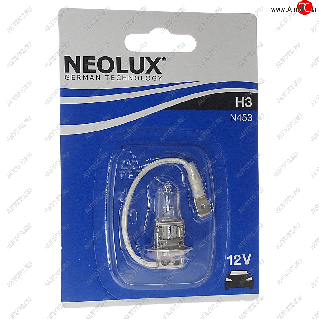 191 р. Лампа 12V H3 55W PK22s 3200K 1450лм блистер (1шт.) Standard NEOLUX NEOLUX n453-01b  с доставкой в г. Майкоп
