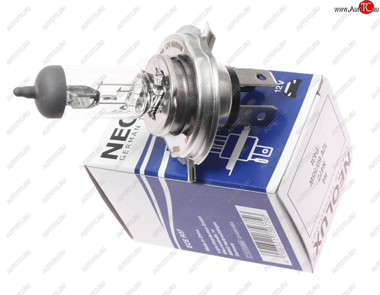 242 р. Лампа 12V H4 6055W P43t 16501000лм Standard NEOLUX NEOLUX n472  с доставкой в г. Майкоп