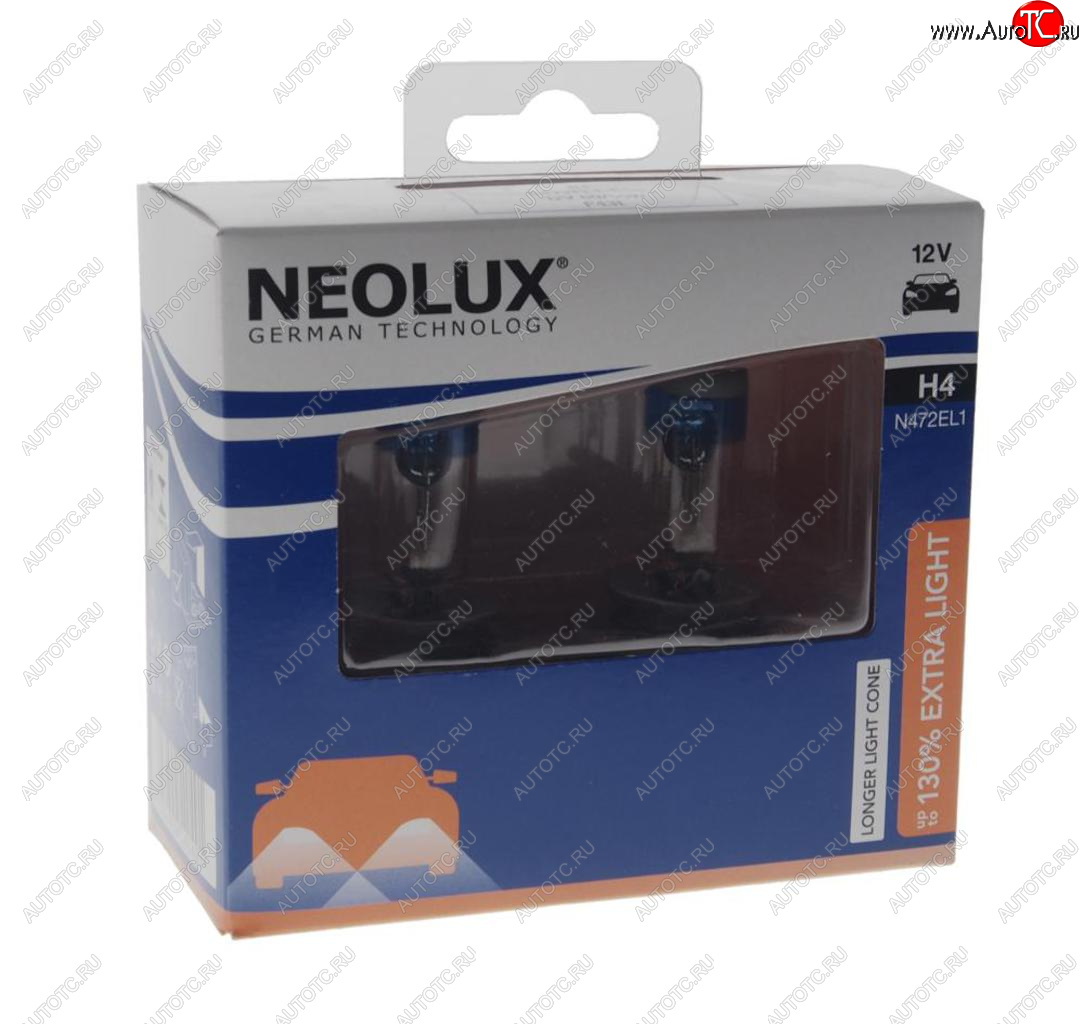 1 229 р. Лампа 12V H4 60/55W P43t +150% 1650/1000лм бокс (2шт.) Extra Light NEOLUX NEOLUX n472el1-2scb NEOLUX n472el1-2scb  с доставкой в г. Майкоп