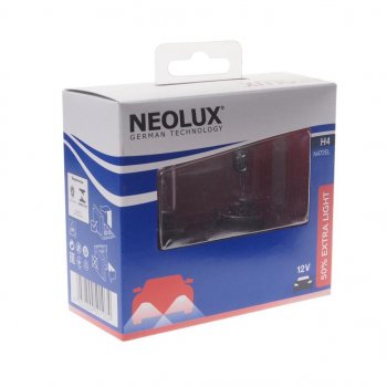 779 р. Лампа 12V H4 6055W P43t +50% 16501000лм бокс (2шт.) Extra Light NEOLUX NEOLUX n472el-2scb  с доставкой в г. Майкоп. Увеличить фотографию 1