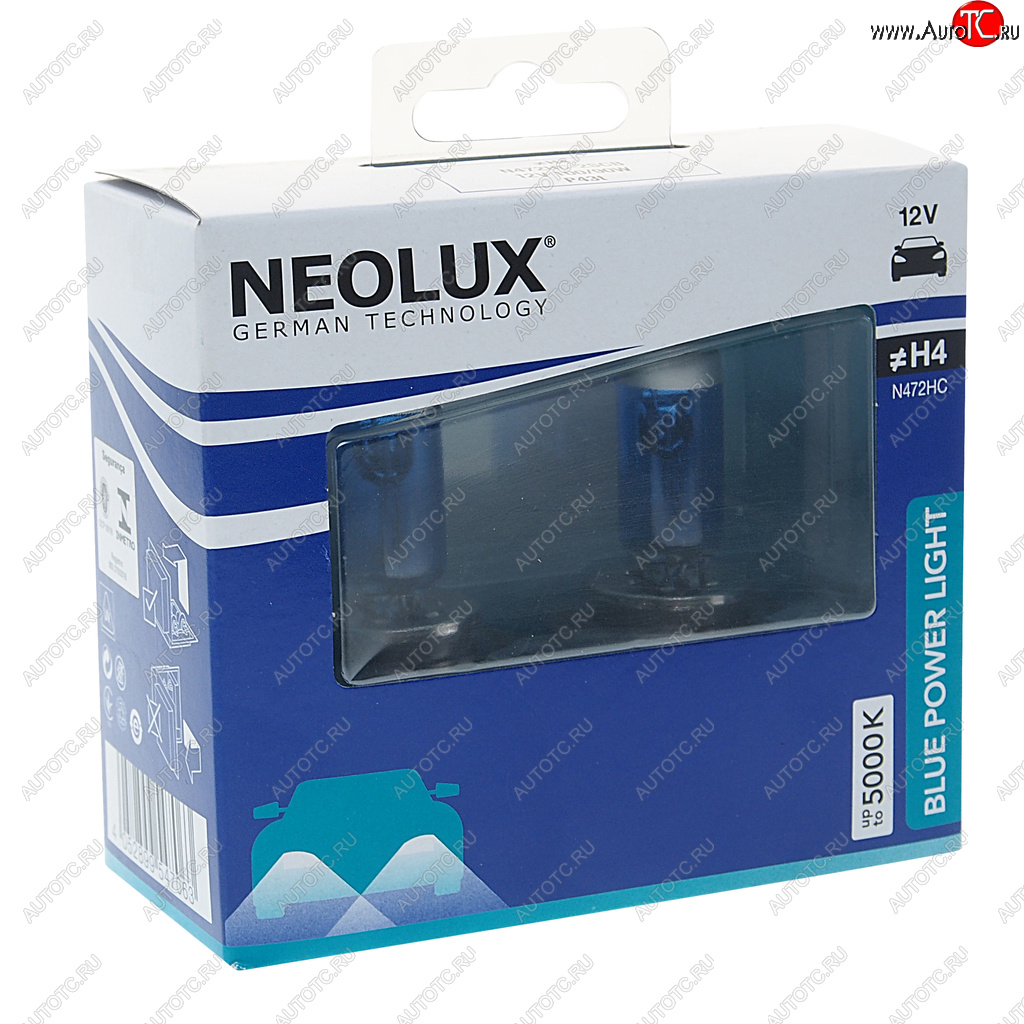 979 р. Лампа 12V H4 10090W P43t 5000K 16501000лм бокс (2шт.) Blue Power Light NEOLUX NEOLUX n472hc-2scb  с доставкой в г. Майкоп