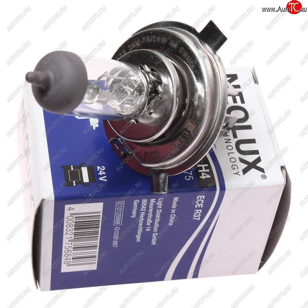 272 р. Лампа 24V H4 7570W P43t 19001200лм Standard NEOLUX NEOLUX n475  с доставкой в г. Майкоп