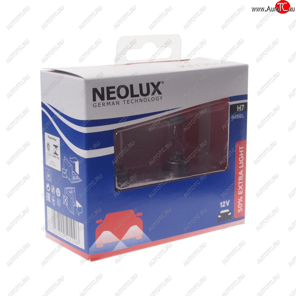 1 139 р. Лампа 12V H7 55W PX26d +50% 1500лм бокс (2шт.) Extra Light NEOLUX NEOLUX n499el-2scb  с доставкой в г. Майкоп