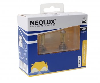 1 339 р. Лампа 12V H7 55W PX26d 2600K 1500лм бокс (2шт.) Weather Light NEOLUX NEOLUX n499w-2scb  с доставкой в г. Майкоп. Увеличить фотографию 1