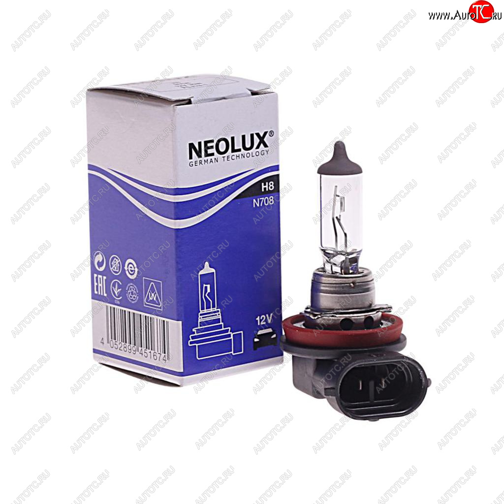 679 р. Лампа 12V H8 35W PGJ19-1 800лм Standard NEOLUX NEOLUX n708  с доставкой в г. Майкоп