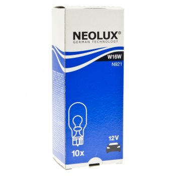 59 р. Лампа 12V W16W W2.1x9.5d Standard NEOLUX NEOLUX n921  с доставкой в г. Майкоп. Увеличить фотографию 3