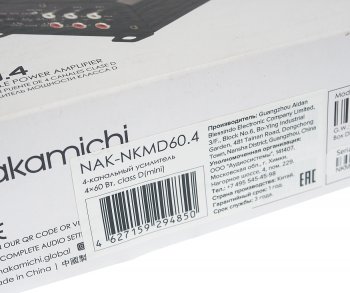 7 899 р. Усилитель автомобильный 4х60Вт NAKAMICHI NAKAMICHI nak-nkmd60.4 NAKAMICHI nak-nkmd60.4  с доставкой в г. Майкоп. Увеличить фотографию 5