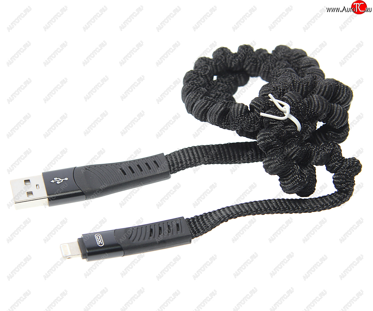 399 р. Кабель iPhone (5-) 1.2м черный XO XO nb127 black  с доставкой в г. Майкоп
