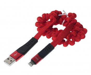 549 р. Кабель iPhone (5-) 1.2м красный XO XO nb127 red  с доставкой в г. Майкоп. Увеличить фотографию 1