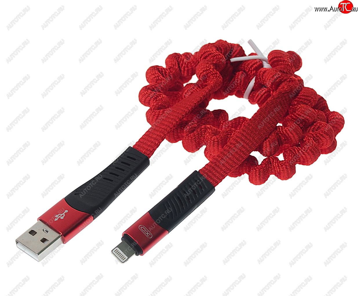 549 р. Кабель iPhone (5-) 1.2м красный XO XO nb127 red  с доставкой в г. Майкоп