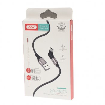 479 р. Кабель USB Type C 1.2 м черный XO XO nb176 black  с доставкой в г. Майкоп. Увеличить фотографию 2