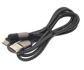 479 р. Кабель USB Type C 1.2 м черный XO XO nb176 black  с доставкой в г. Майкоп. Увеличить фотографию 1