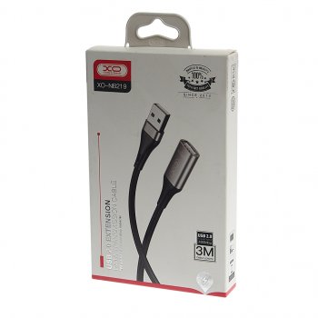 529 р. Кабель USB 3м удлинитель XO XO nb219 3m black  с доставкой в г. Майкоп. Увеличить фотографию 2