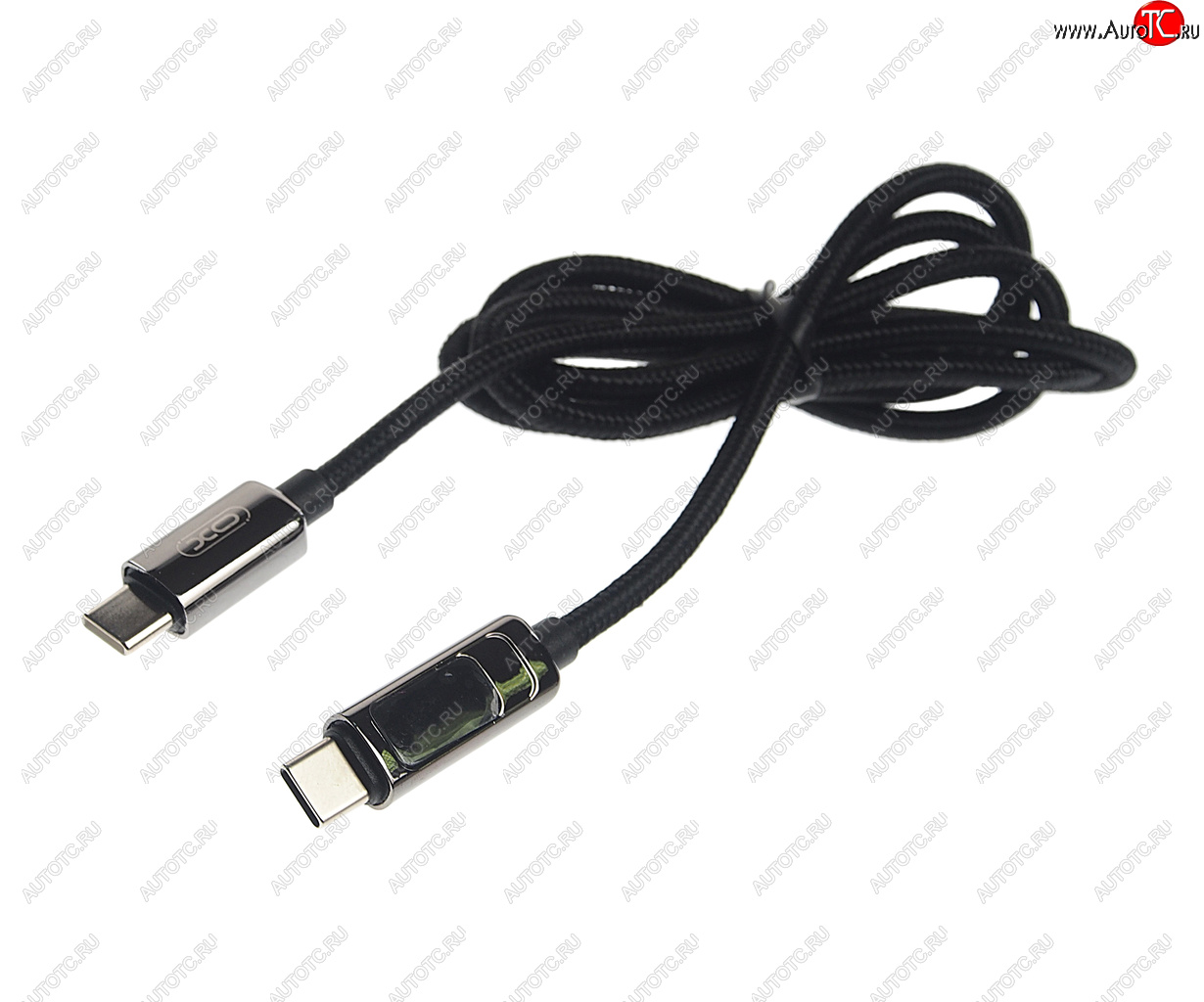 659 р. Кабель USB Type C-USB Type C 1м черный XO XO nb-q203b black XO nb-q203b black  с доставкой в г. Майкоп