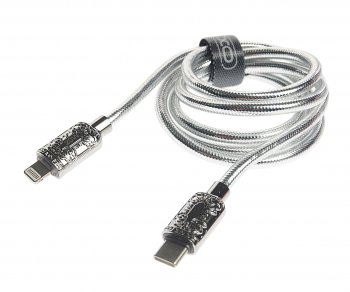 499 р. Кабель iPhone (5-)-USB Type C 1м серебро XO XO nbq217a silver  с доставкой в г. Майкоп. Увеличить фотографию 1