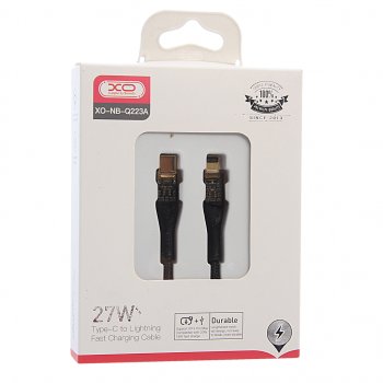479 р. Кабель iPhone (5-)-USB Type C 1м черный XO XO nb-q223a black  с доставкой в г. Майкоп. Увеличить фотографию 1