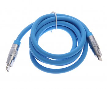 299 р. Кабель iPhone (5-)-USB Type C 1.2м синий XO XO nb-q228a blue  с доставкой в г. Майкоп. Увеличить фотографию 1