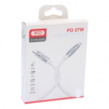 519 р. Кабель iPhone (5-)-USB Type C 1.2м белый XO XO nb-q228a white  с доставкой в г. Майкоп. Увеличить фотографию 3