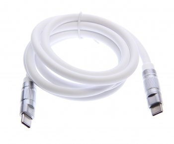 439 р. Кабель USB Type C-USB Type C 1.2м белый XO XO nb-q228b white  с доставкой в г. Майкоп. Увеличить фотографию 1