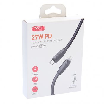 339 р. Кабель iPhone (5-)-USB Type C 1м черный XO XO nbq233a black  с доставкой в г. Майкоп. Увеличить фотографию 2