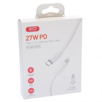 299 р. Кабель iPhone (5-)-USB Type C 1м белый XO XO nbq233a white  с доставкой в г. Майкоп. Увеличить фотографию 3