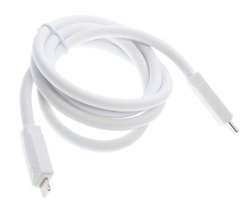299 р. Кабель iPhone (5-)-USB Type C 1м белый XO XO nbq233a white  с доставкой в г. Майкоп. Увеличить фотографию 1